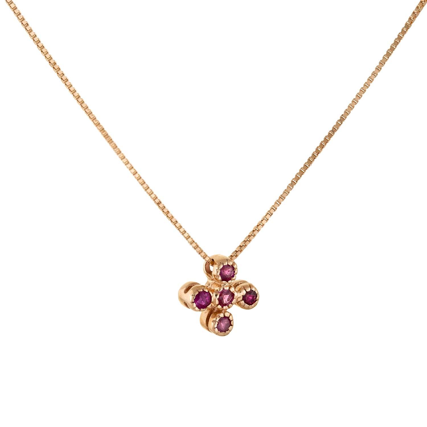 Crosses with Chain: Cross with Rubies